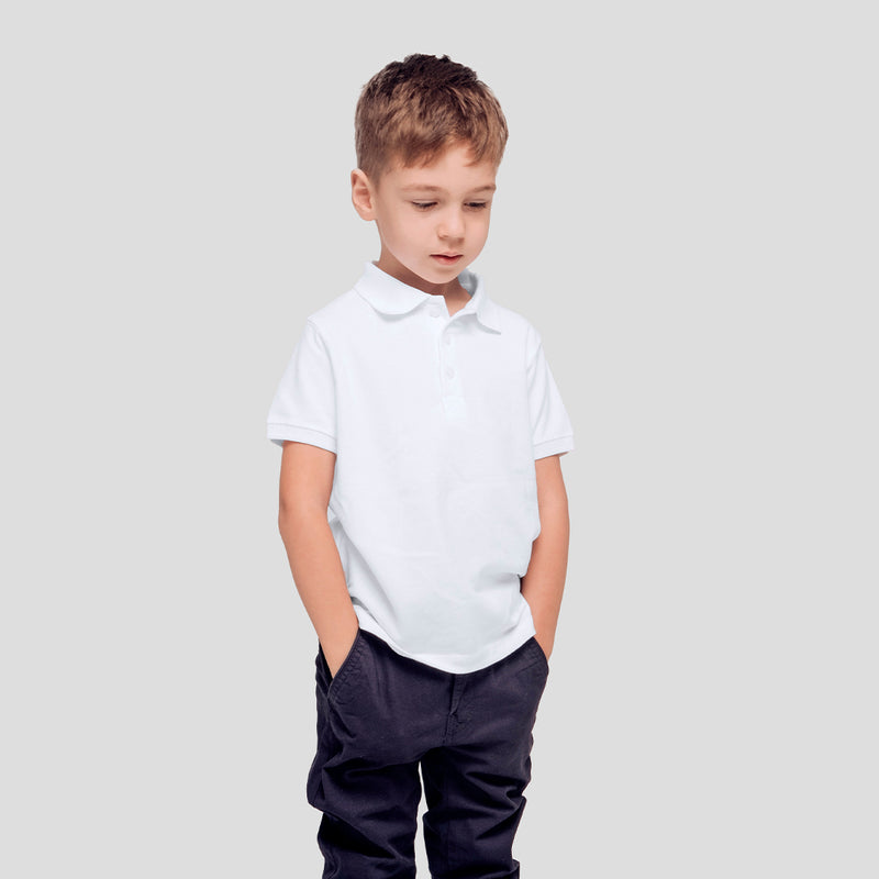 Polo Niño Blanco "keya" YPS180