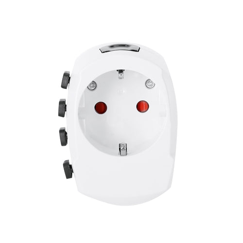 Adaptador Viaje Universal Skross PRO 3-POLE - BLANCO