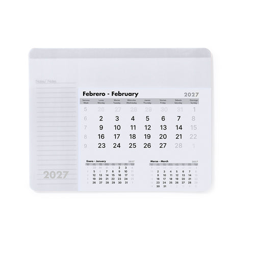 Alfombrilla Calendario Rendux - BLANCO