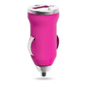 Cargador Coche USB Hikal - FUCSIA
