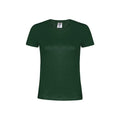 Camiseta Mujer Color "keya" WCS180 - VERDE BOTELLA